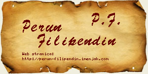 Perun Filipendin vizit kartica